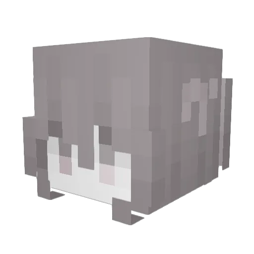 ohDiary Minecraft avatar head, 3D render