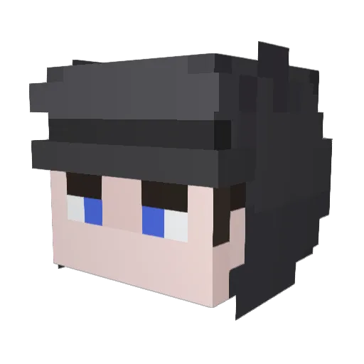 ohFabse Minecraft avatar head, 3D render