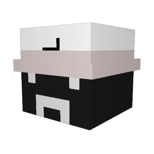 ohHusk Minecraft avatar head, 3D render