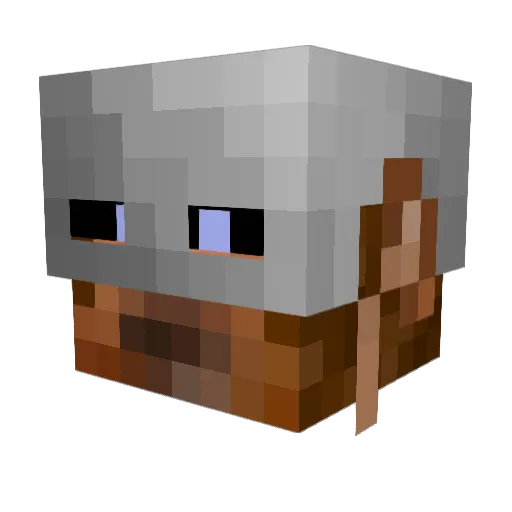 ohJustSmile Minecraft avatar head, 3D render