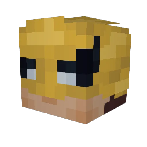 ohKiz Minecraft avatar head, 3D render