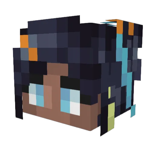 ohKormah Minecraft avatar head, 3D render