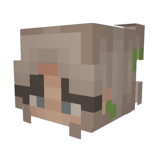 ohKxyy Minecraft avatar head, 3D render