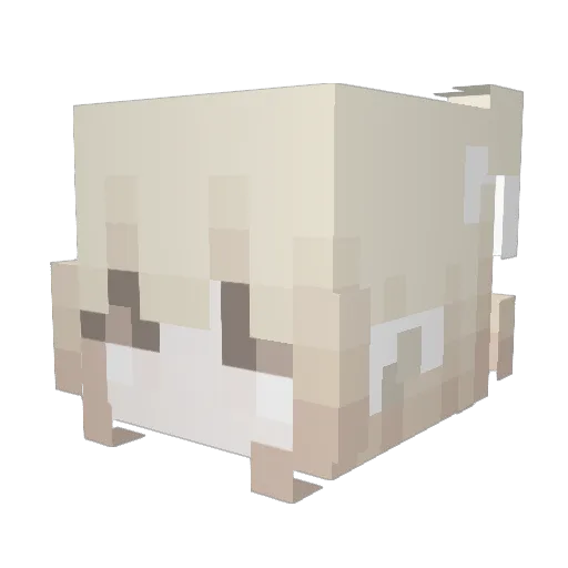ohLivv Minecraft avatar head, 3D render