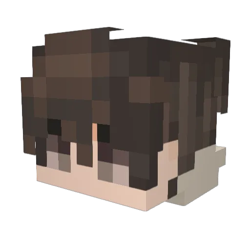 ohLore Minecraft avatar head, 3D render