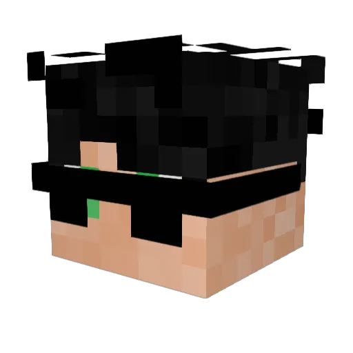 ohNekoh Minecraft avatar head, 3D render