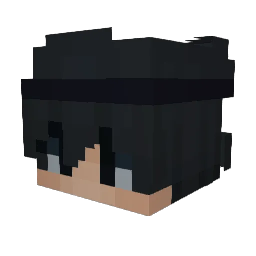 ohPad Minecraft avatar head, 3D render