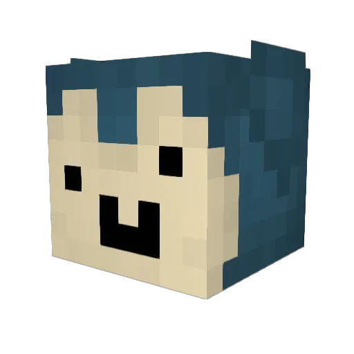 ohPokemon Minecraft avatar head, 3D render