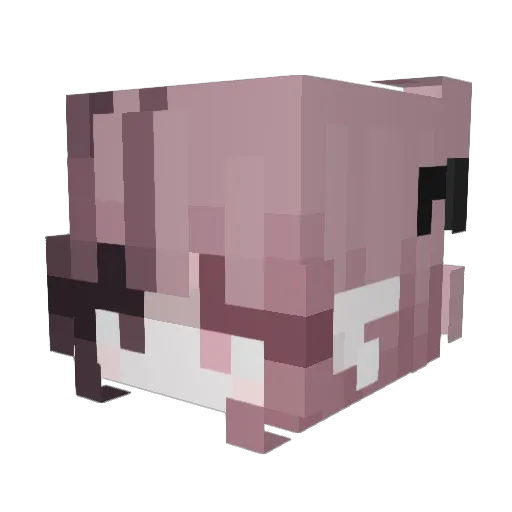 ohRebecca_ Minecraft avatar head, 3D render
