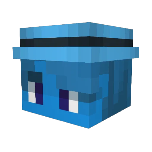 ohRuki Minecraft avatar head, 3D render