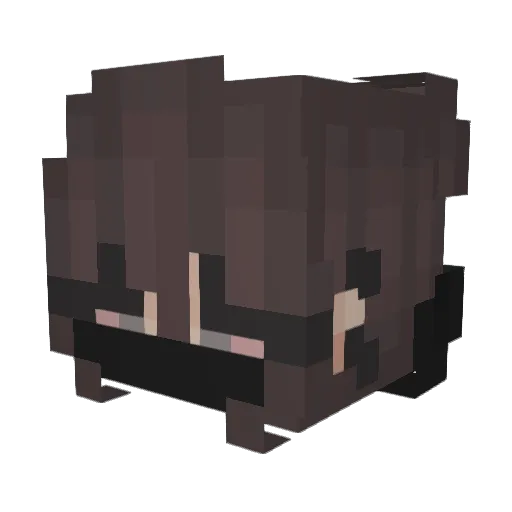 ohSam Minecraft avatar head, 3D render