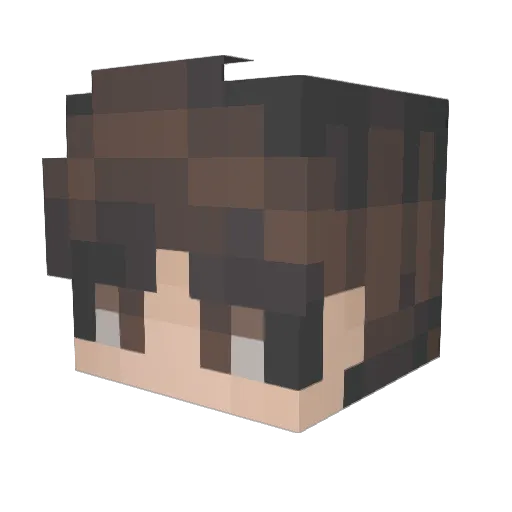 ohTenkyu Minecraft avatar head, 3D render