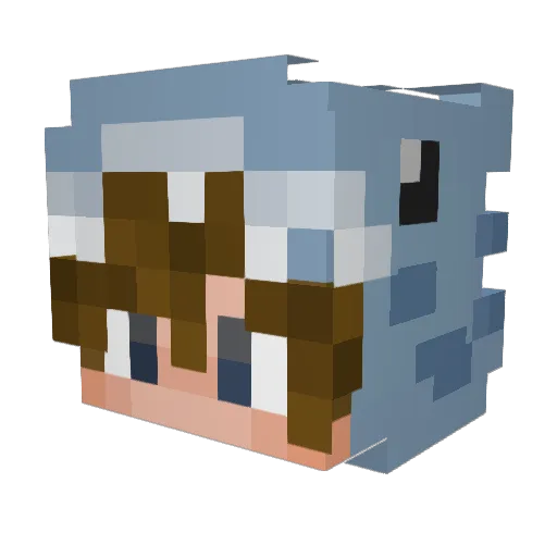 ohTug Minecraft avatar head, 3D render