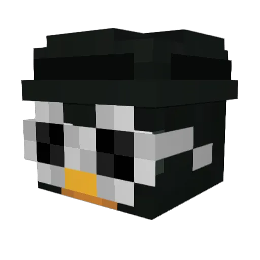 ohVai Minecraft avatar head, 3D render