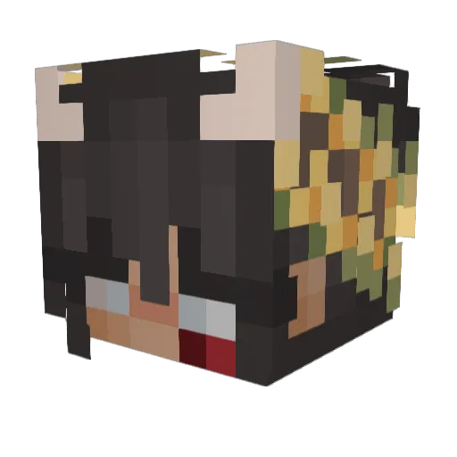 ohVenus Minecraft avatar head, 3D render
