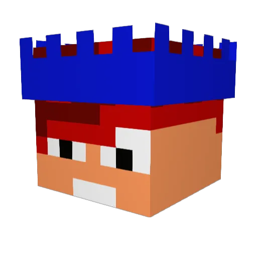 oh_Skys Minecraft avatar head, 3D render