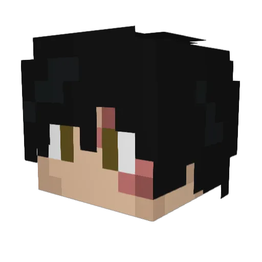 oh___no Minecraft avatar head, 3D render