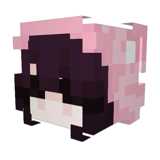 oh_daija Minecraft avatar head, 3D render