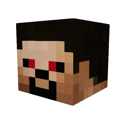 oha_ Minecraft avatar head, 3D render