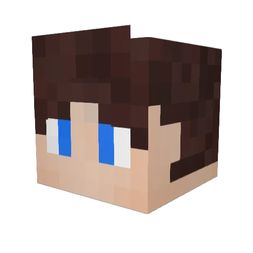 ohaiitseric Minecraft avatar head, 3D render