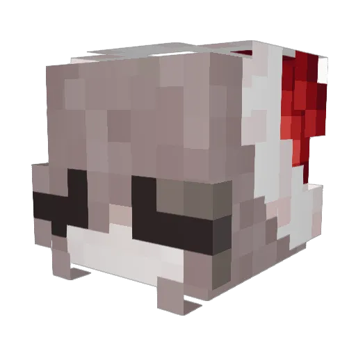 ohanaaa Minecraft avatar head, 3D render