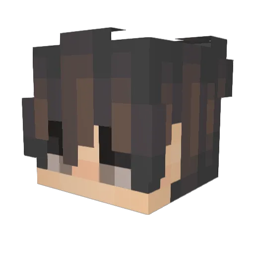 ohanneliese Minecraft avatar head, 3D render