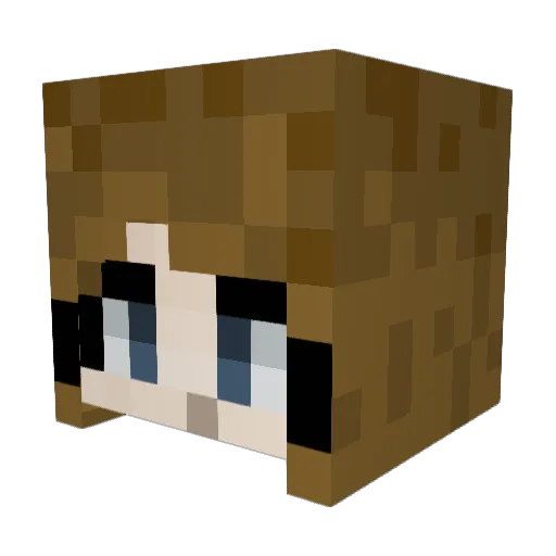 ohbeans_lxix Minecraft avatar head, 3D render