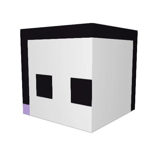 ohbft Minecraft avatar head, 3D render
