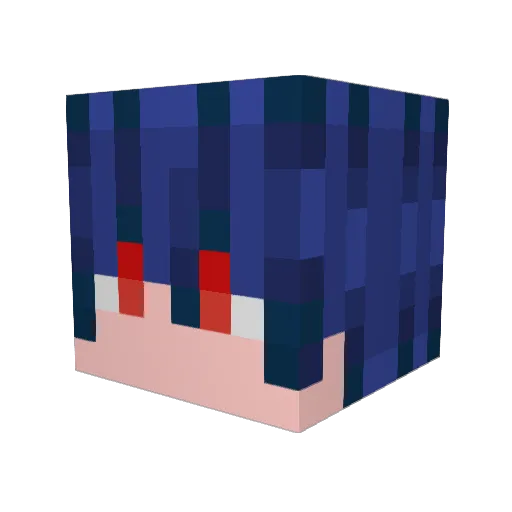 ohbongdal Minecraft avatar head, 3D render