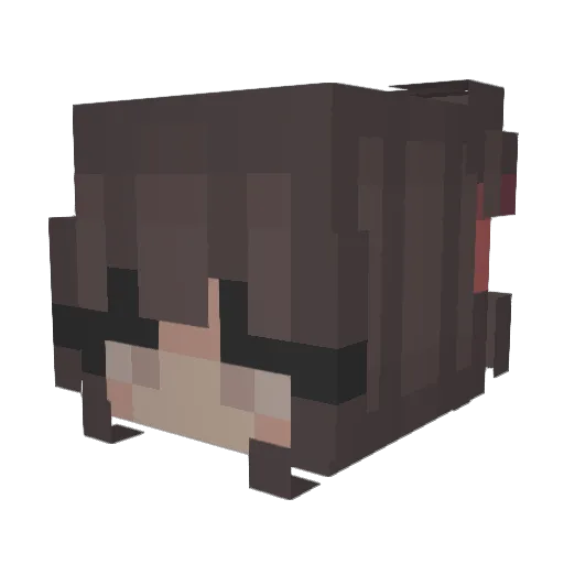 ohchung Minecraft avatar head, 3D render
