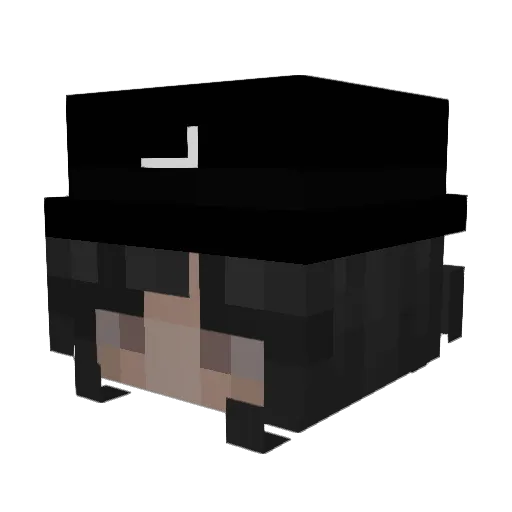ohcutie Minecraft avatar head, 3D render