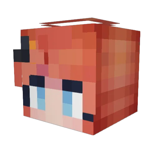 ohduck Minecraft avatar head, 3D render