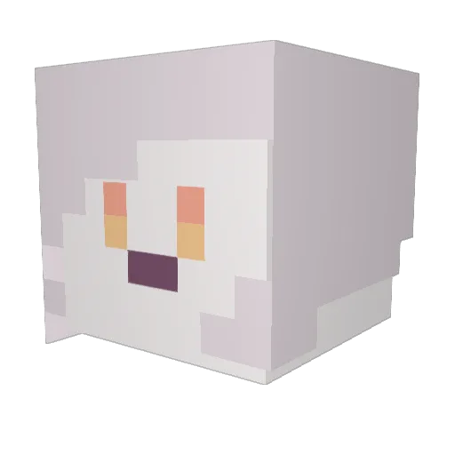 ohfolly Minecraft avatar head, 3D render