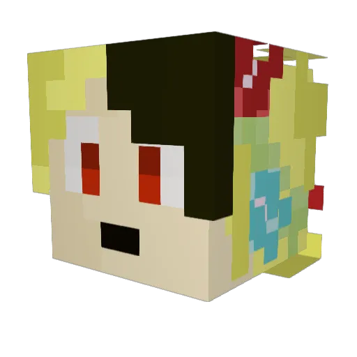 ohforkyou Minecraft avatar head, 3D render