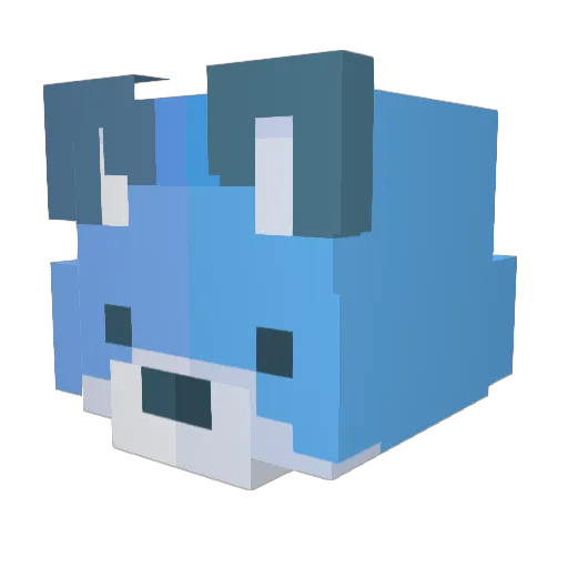 ohfralasafe Minecraft avatar head, 3D render