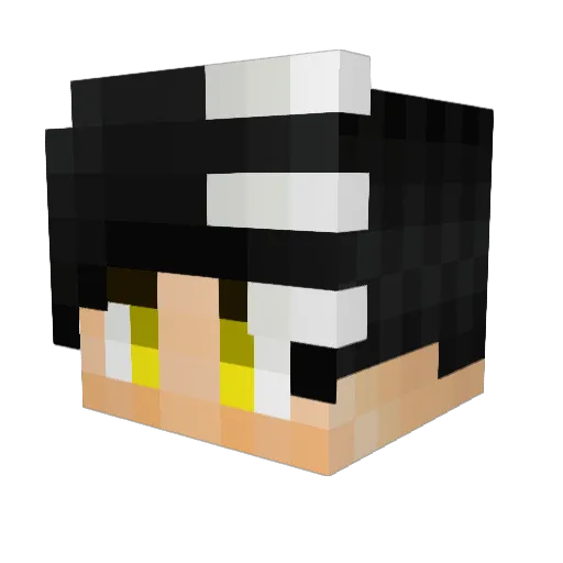 ohgf Minecraft avatar head, 3D render