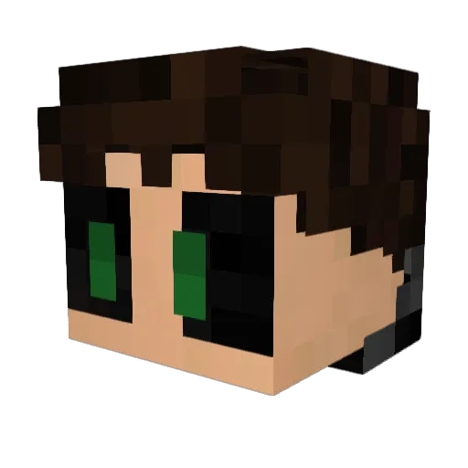 ohhaase Minecraft avatar head, 3D render