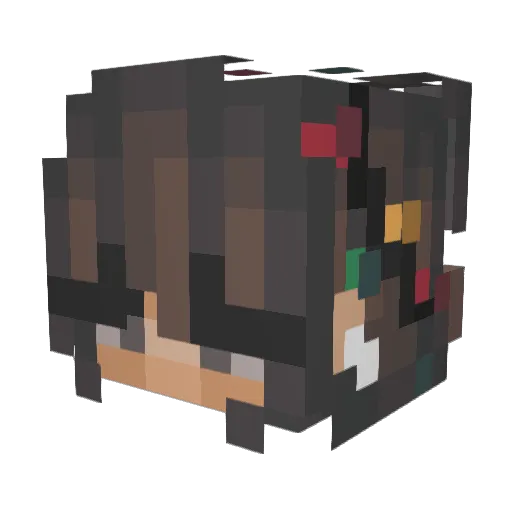 ohhannada Minecraft avatar head, 3D render