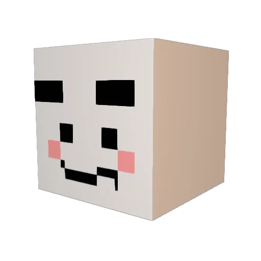 ohheeya Minecraft avatar head, 3D render
