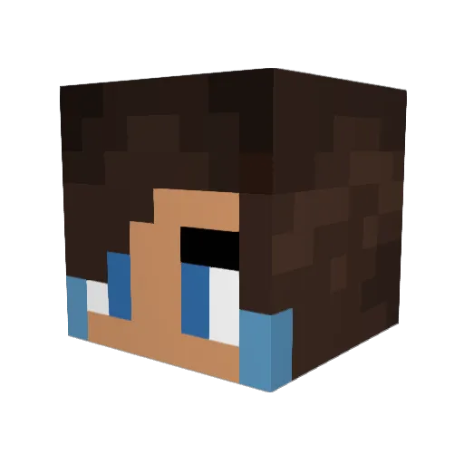ohhhsaka Minecraft avatar head, 3D render