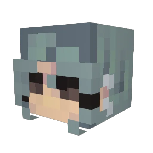 ohitsloop_ Minecraft avatar head, 3D render