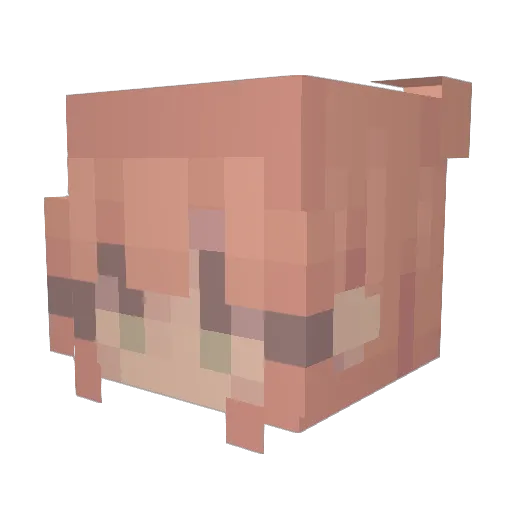 ohjoyoffire Minecraft avatar head, 3D render