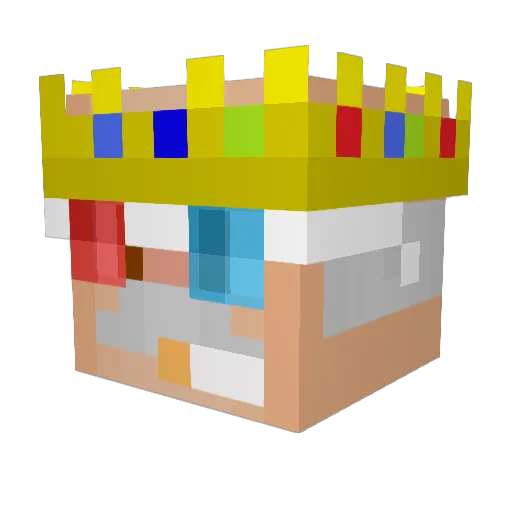 ohjz Minecraft avatar head, 3D render