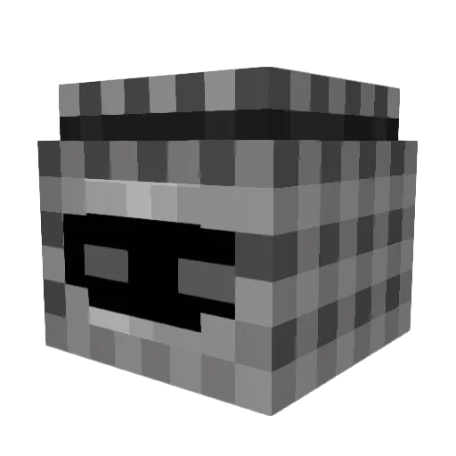 ohkg Minecraft avatar head, 3D render