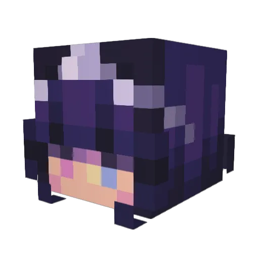 ohklio Minecraft avatar head, 3D render