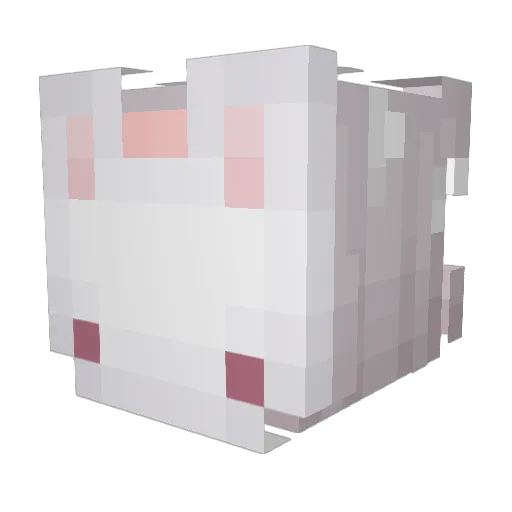 ohkoe Minecraft avatar head, 3D render