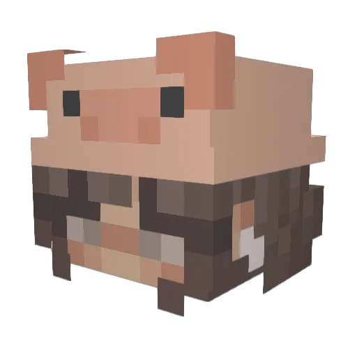 ohkvitlyn Minecraft avatar head, 3D render