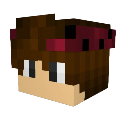 ohlookitsLucas Minecraft avatar head, 3D render