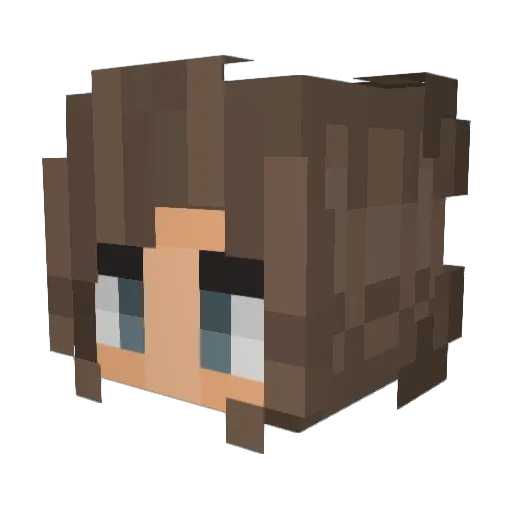 ohmads Minecraft avatar head, 3D render