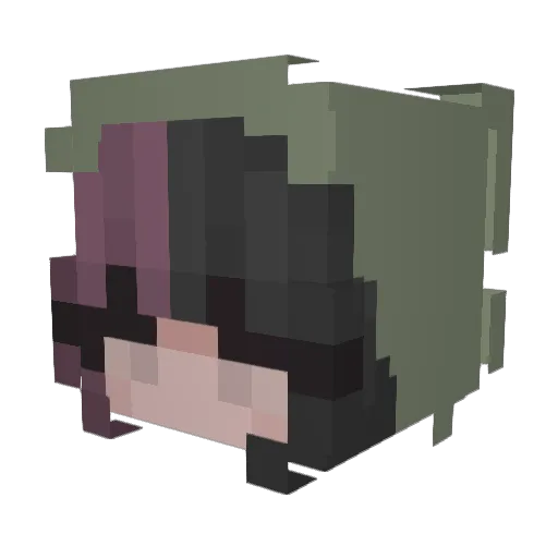 ohmybeloved Minecraft avatar head, 3D render